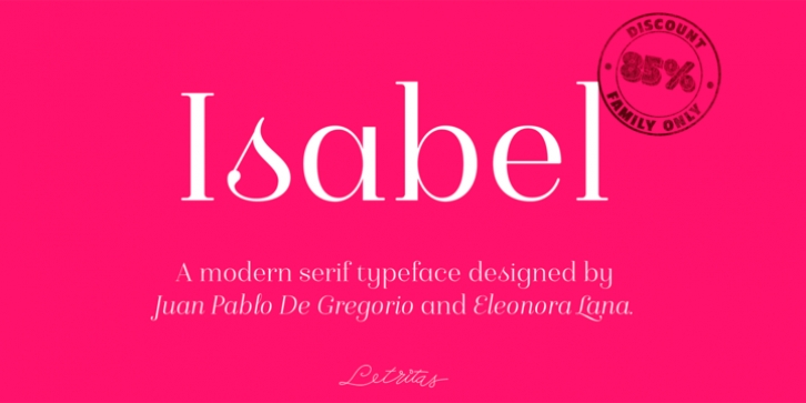 Isabel font preview