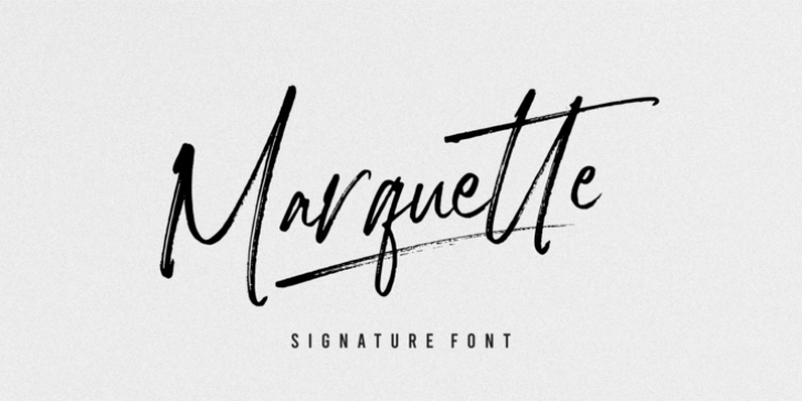 Marquette font preview