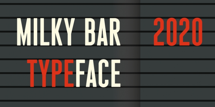 Milky Bar font preview