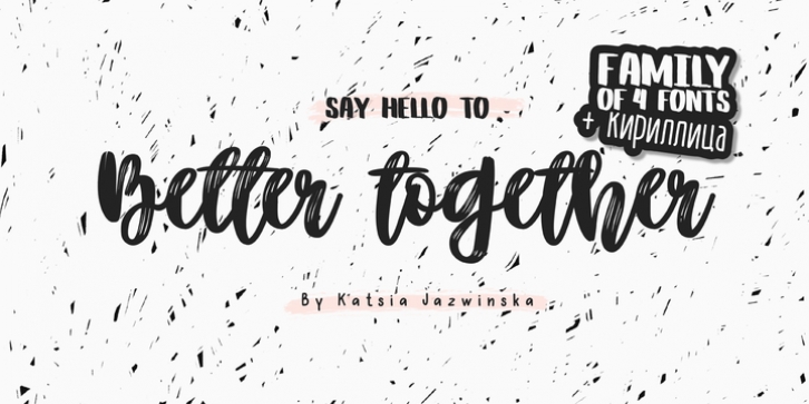Better Together font preview