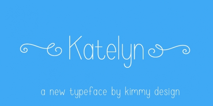 Katelyn font preview