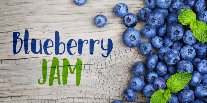Blueberry Jam font preview