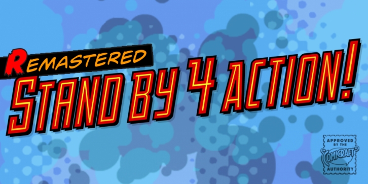 Stand By 4 Action font preview