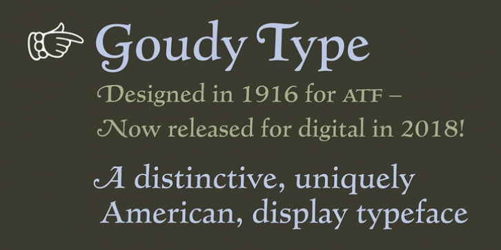 Goudy Type font preview