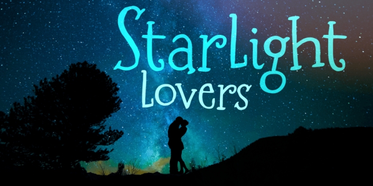 Starlight Lovers font preview