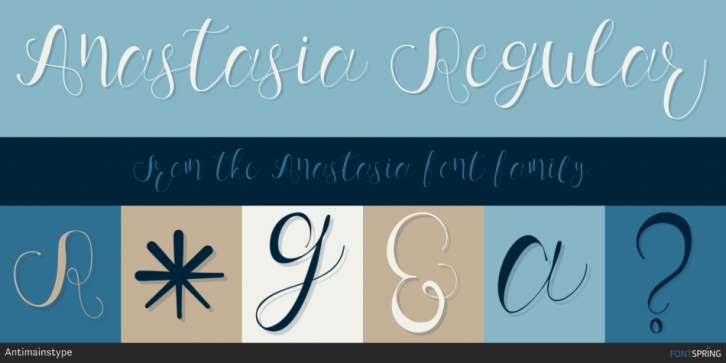 Anastasia font preview