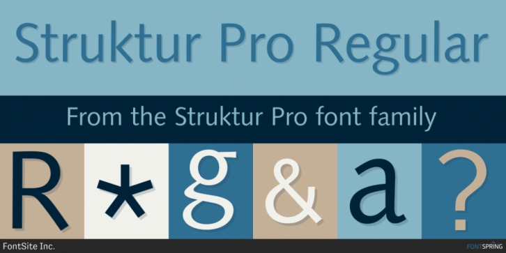 Struktur Pro font preview