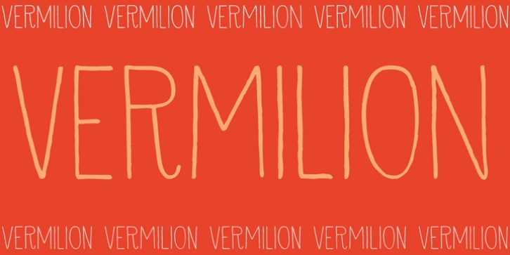 Vermilion font preview