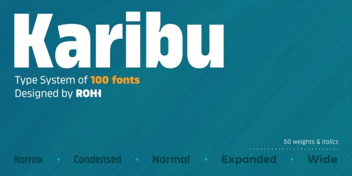Karibu font preview