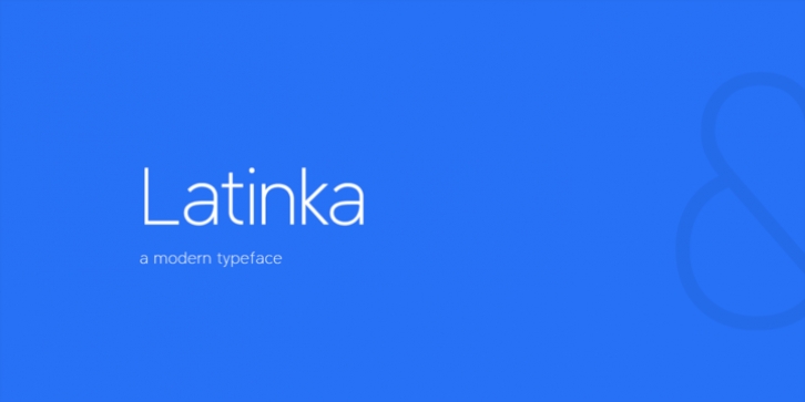 Latinka font preview