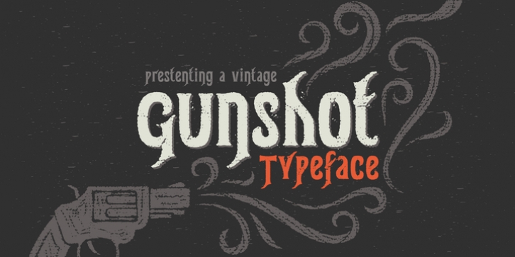 Gunshot font preview