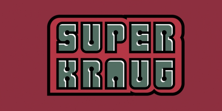 Superkraut font preview