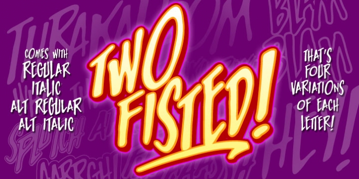 Two Fisted font preview