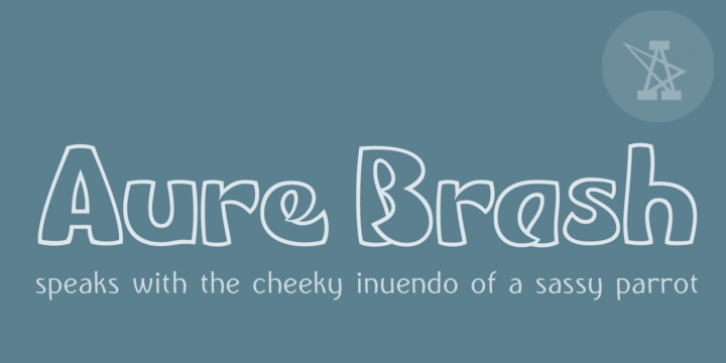 Aure Brash font preview