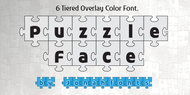 Puzzle Face font preview