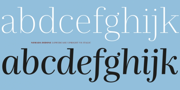 Nomada Didone font preview