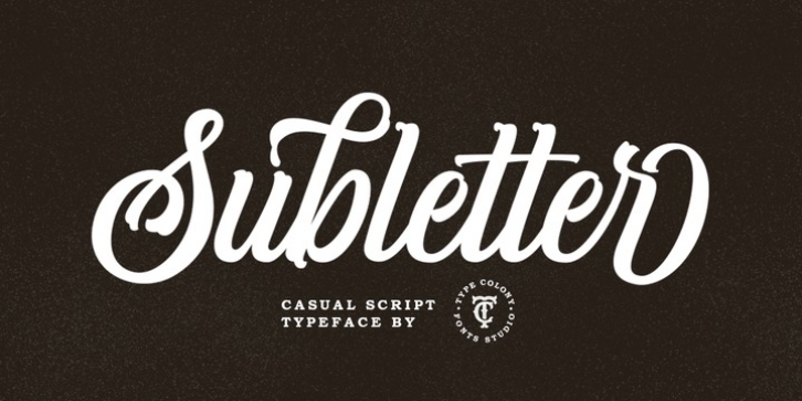 Subletter font preview