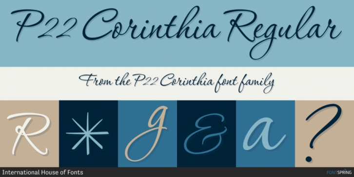 P22 Corinthia font preview