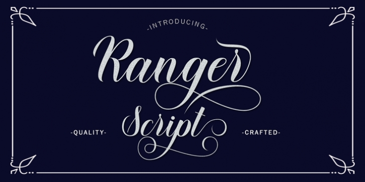 Ranger Script font preview