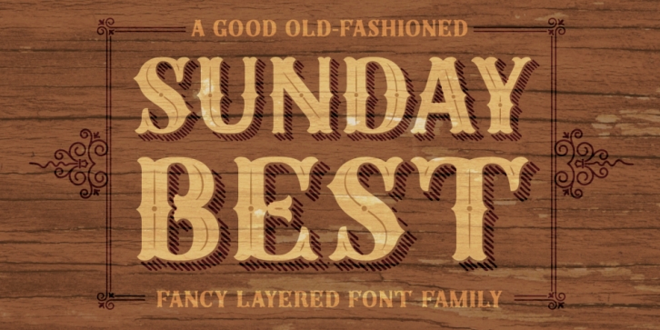 Sunday Best font preview