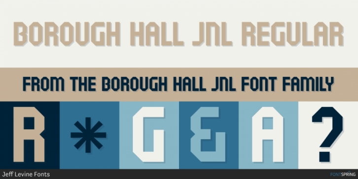 Borough Hall JNL font preview