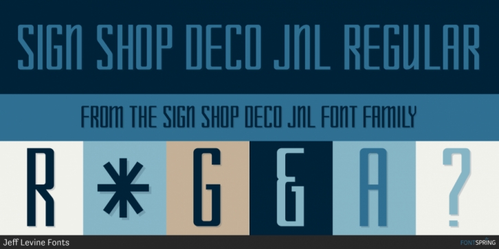 Sign Shop Deco JNL font preview