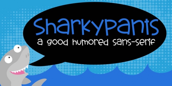 PN Sharkypants font preview