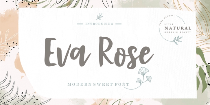 Eva Rose Script font preview