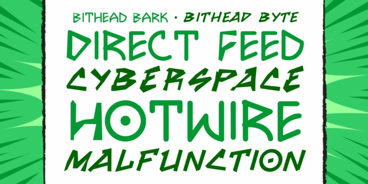 Bithead font preview