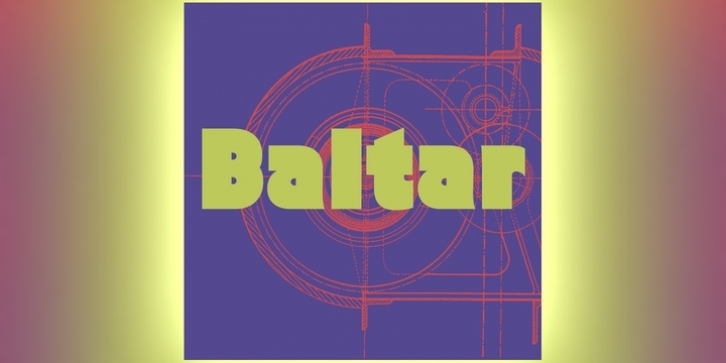 Baltar font preview