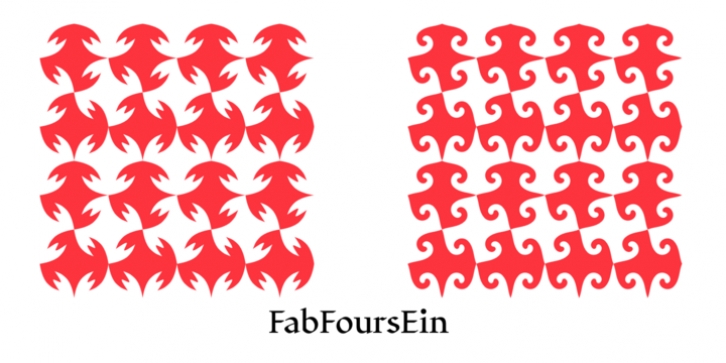 FabFours font preview