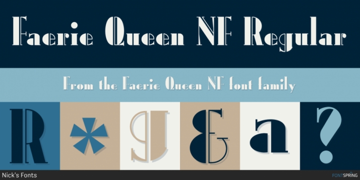 Faerie Queen NF font preview
