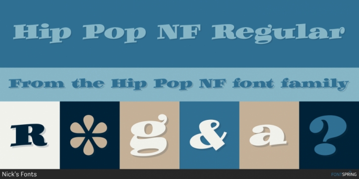 Hip Pop NF font preview
