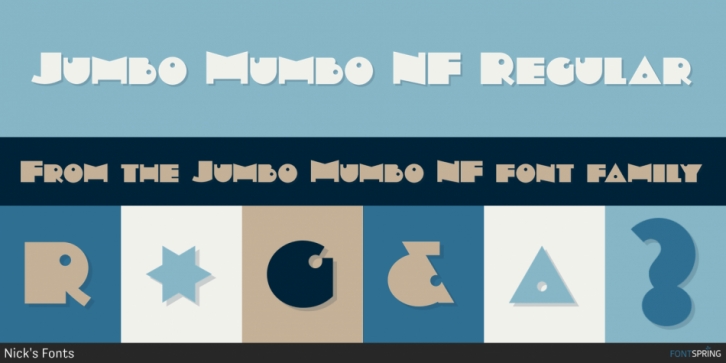 Jumbo Mumbo NF font preview