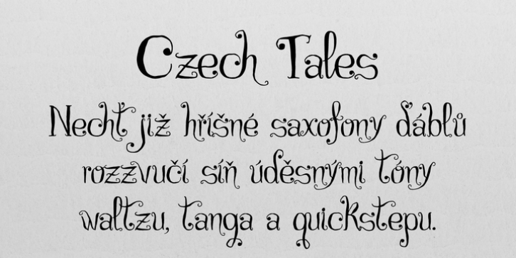 Czech Tales font preview