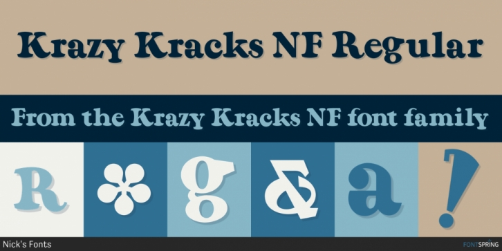 Krazy Kracks NF font preview