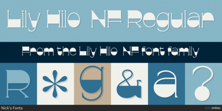 Lily Hilo  NF font preview