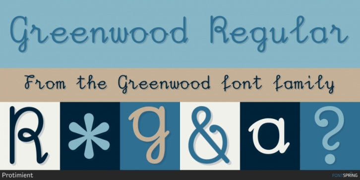 Greenwood font preview