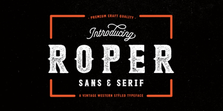 Roper font preview