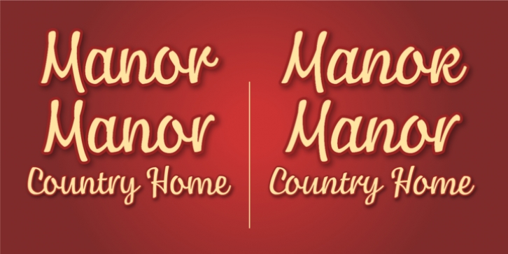 Manor font preview
