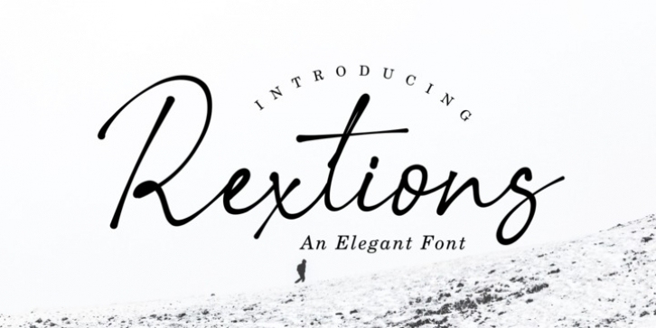 Rextions font preview