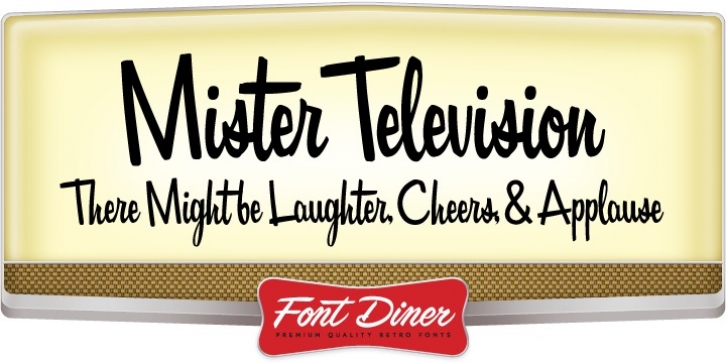 Mister Television font preview