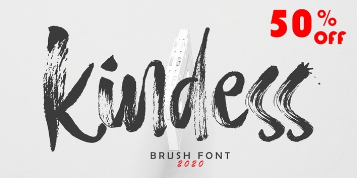 Hello Kindess Brush font preview