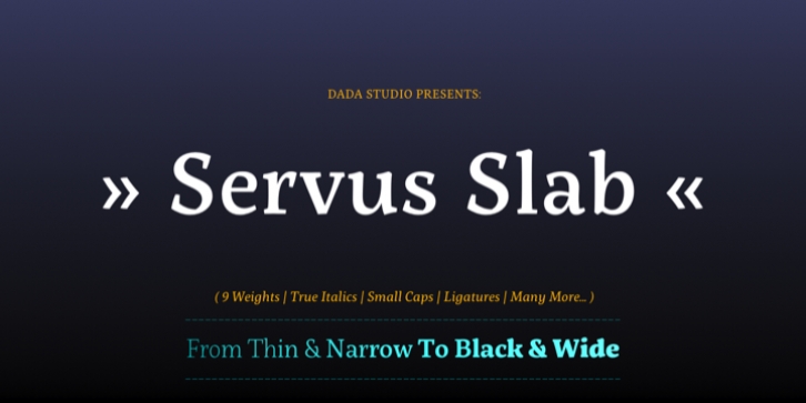 Servus Slab font preview