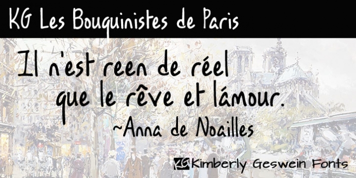 KG Les Bouquinistes de Paris font preview