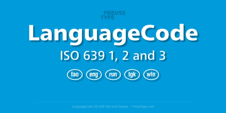 Language Code font preview