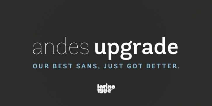 Andes font preview