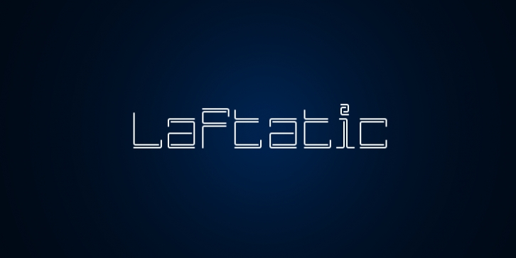 Laftatic 4F font preview