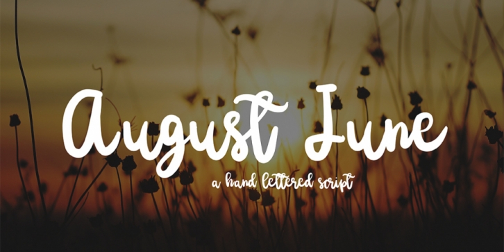 August June font preview