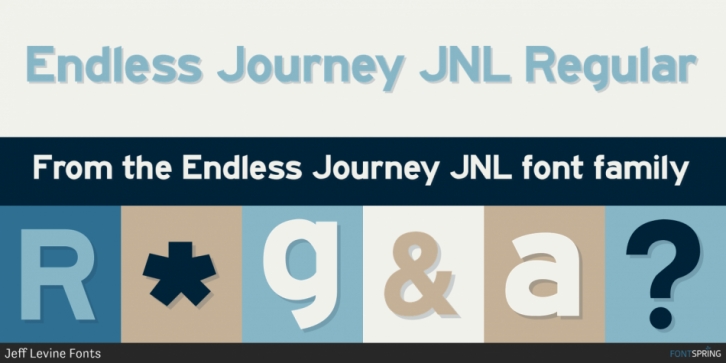 Endless Journey JNL font preview
